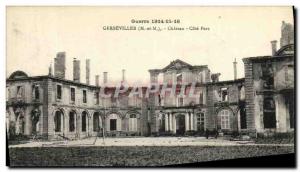 Postcard Old Army War Gerbeviller Chateau Cote Parc