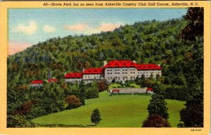 Postcard GOLF COURSE SCENE Asheville North Carolina NC AO7000