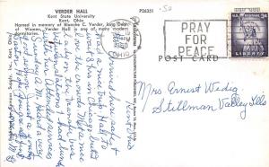 Kent Ohio~Kent State University Verder Hall (Womens Dormitory)~1960 Postcard