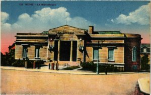 CPA REIMS - La Bibliotheque (490579)