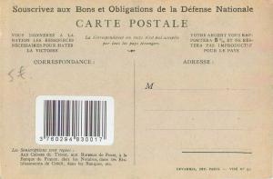 France patriotic military rifleman subscribe to National Defense Bonds postcard