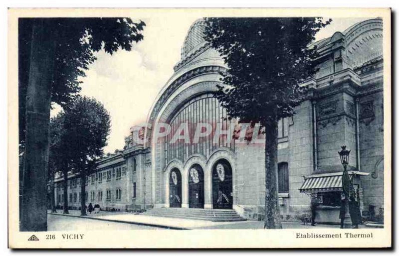 Postcard Old Vichy Thermal Establishment