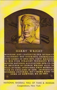 Harry Wright Baseball Hall Of Fame & Museum Cooperstown New York