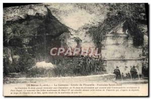 Old Postcard Nerac La Garenne Cave De Fleurette Fontaine Saint Jean