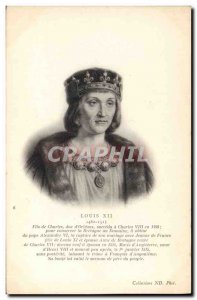 Old Postcard Louis XII King of France