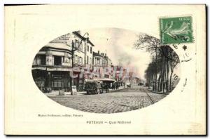 Postcard Old National Puteaux Quai