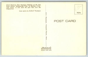 Native American Chief of the Gay Head Indians Wampanoag Tribe  Mass.  Postcard