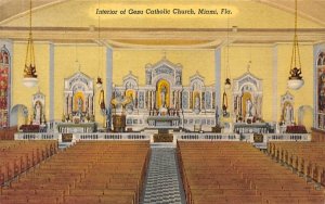 Interior of Gesu Catholic Church Miami, Florida  