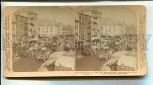 3184158 USA New York South Street Fulton Market STEREO PHOTO