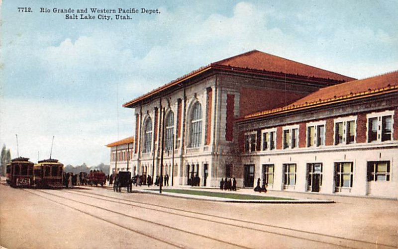 Rio Grande & Western Pacific Depot Salt Lake City, Utah, USA Unused 