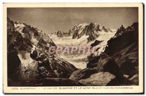 Old Postcard Chamonix La Vallee Blanche and Mont Blanc Cover Views