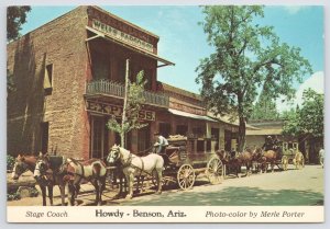 Howdy~Benson AZ~Western Stagecoaches~Wells Fargo Bank~Mid 1800s~Continental PC 