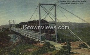 Mile High Swinging Bridge - Grandfather Mountain, North Carolina NC  