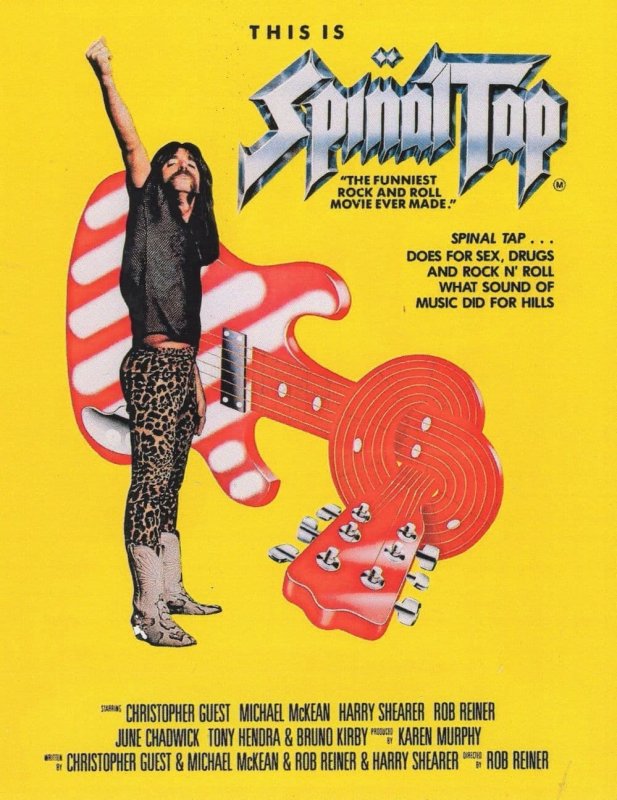 This Is Spinal Tap Heavy Metal Comic Film Poster Repro Postcard