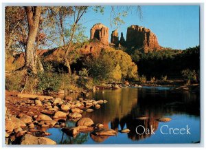 View Of Oak Creek Evening Reflection At Red Rock Crossing Sedona AZ Postcard