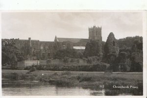 Dorset Postcard - Christchurch Priory - Real Photograph - Ref TZ5522