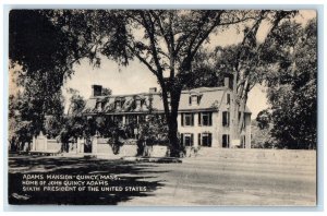 1946 Adams Mansion Home Of John Quincy Sixth President Quincy MA Postcard