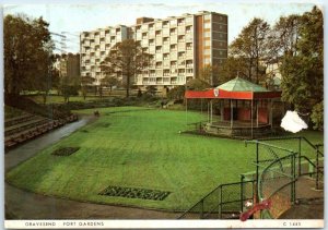 Postcard - Fort Gardens - Gravesend, England