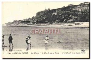 Old Postcard Nice Havrais The Beach and the Pointe de la Heve