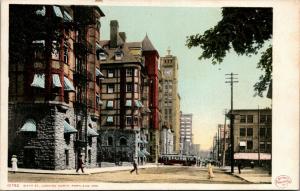 Portland OR~Stone Foundations~Clocktower~Trolley~Detroit Publishing #10782~c1910 