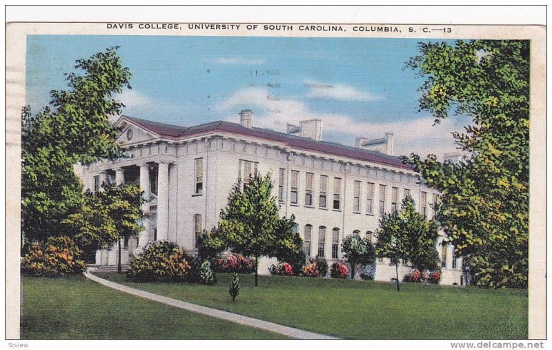 Exterior,  Davis College,  University of South Carolina,  Columbia,  South Ca...