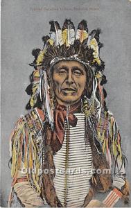 Typical Canadian Indians, Black Chicken Indian Postcard