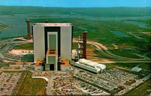 Florida John F Kennedy Space Center Vehicle Assembly Building With Apollo Sat...