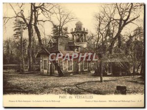 Old Postcard Grand Versailles Format Park Hamlet Marie Antoinette and The dai...