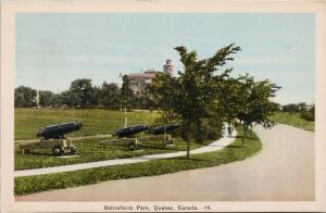 Battlefields Park Quebec QC UNUSED Postcard D87