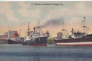 Florida Tampa Skyline And Harbor