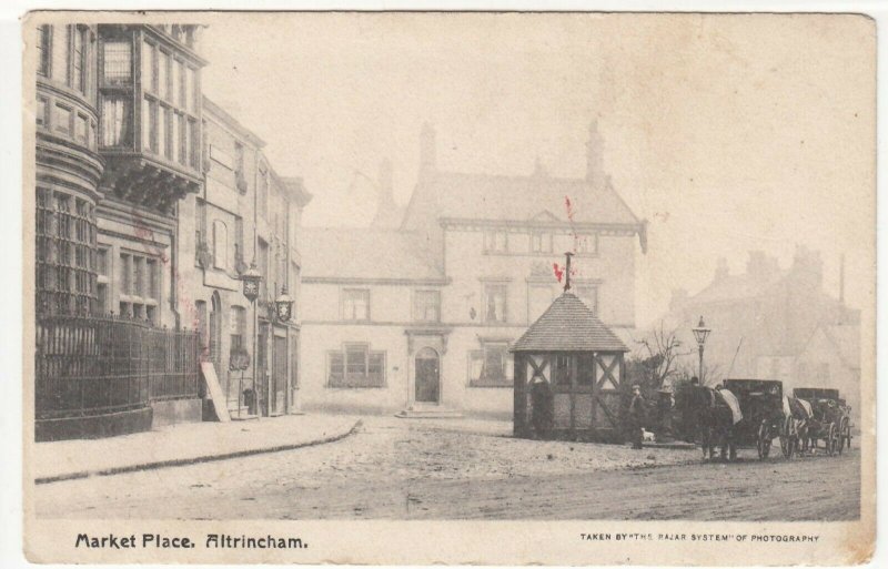 Cheshire; The Town Hall, Altrincham PPC, C 1905, To Miss Hurst, Lymm Europe  United Kingdom England Cheshire, Postcard