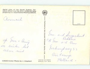 Pre-1980 FERRYBOAT DEPARTING Sydney Nova Scotia NS AC9972