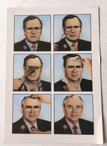 George Bush morphing to Mikhail Gorbachev