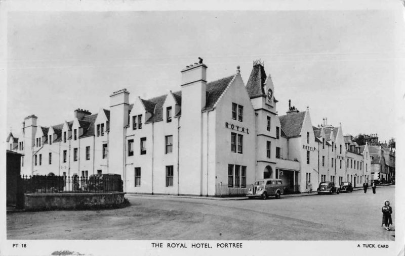 Portree Scotland The Royal Hotel Tuck Real Photo Postcard JF685289