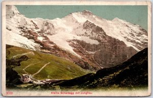 Kleine Scheidegg Mit Jungfrau Switzerland Summit Mountain Postcard