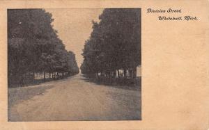 Whitehall Michigan Division Street Scene Antique Postcard K101755