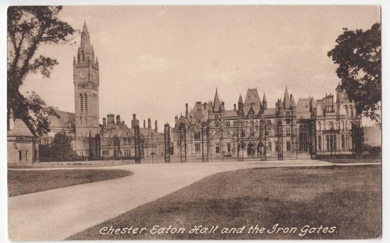 Cheshire; Chester, Eaton Hall & The Iron Gates PPC By Frith, Unposted  