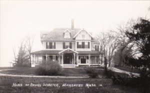 Massachusetts Marshfield Home Of Daniel Webster Real Photo