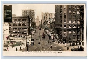 Vintage RPPC Hastings Street Vancouver BC. Postcard P172E