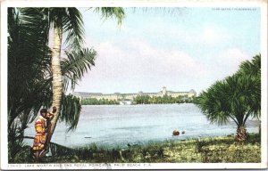 USA Lake Worth And The Royal Poinciana Palm Beach Florida Vintage Postcard 05.25