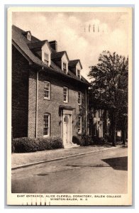 Alice Clewell Dormitory Salem College Winston-Salem NC Albertype Postcard T5