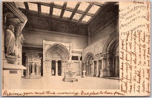 Pittsburgh Pennsylvania PA, 1908 Carnegie Library Hall of Architecture, Postcard