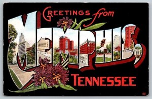 Vintage Tennessee Postcard - Greetings From Memphis