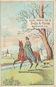 Chicago IL Doggen Bassett & Hills Co.  Boots & Shoes Trade Card