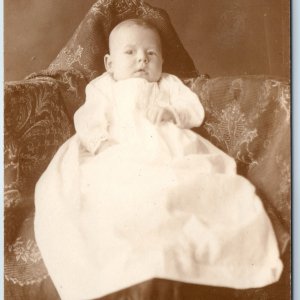 c1910s Baby Baby Baby Baby RPPC Concerned A Boy or Girl Real Photo Postcard A212