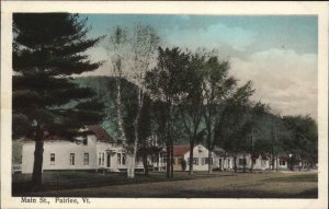 Fairlee Vermont VT Main Street Scene Vintage Postcard