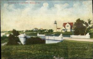 Milwaukee WI Lake Park Lighthouse c1910 Postcard