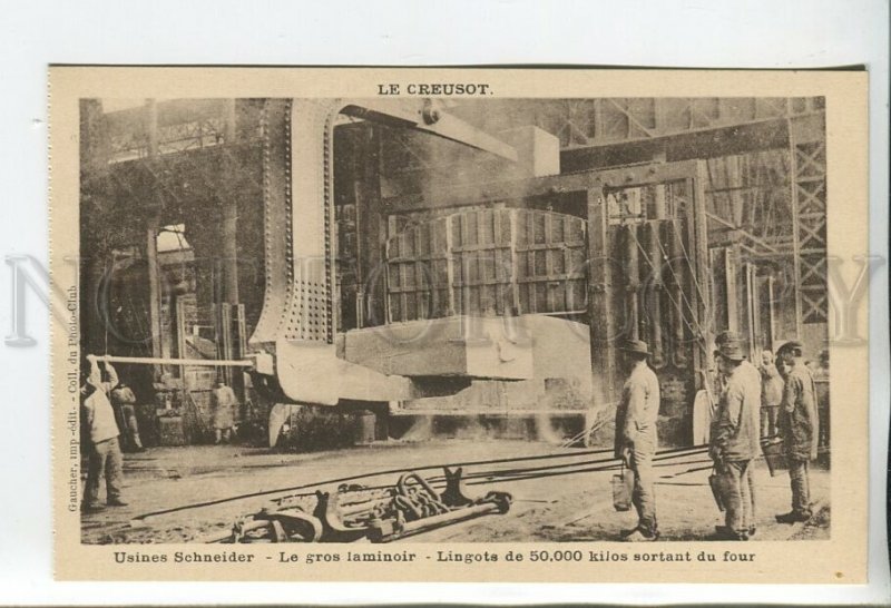 460263 FRANCE Le CREUSOT Schneider Factories advertising Vintage postcard