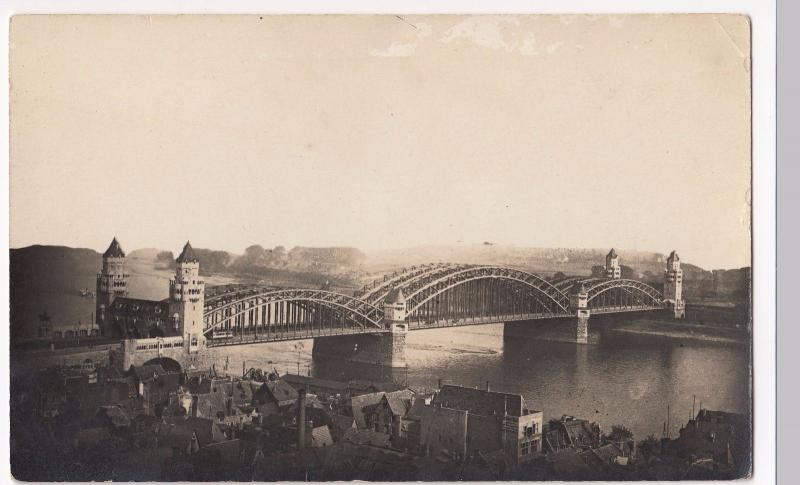 Germany; Cologne, Hohenzollern Bridge over Rhine RP PPC Unposted c 1920's