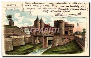 Old Postcard Metz Gate German